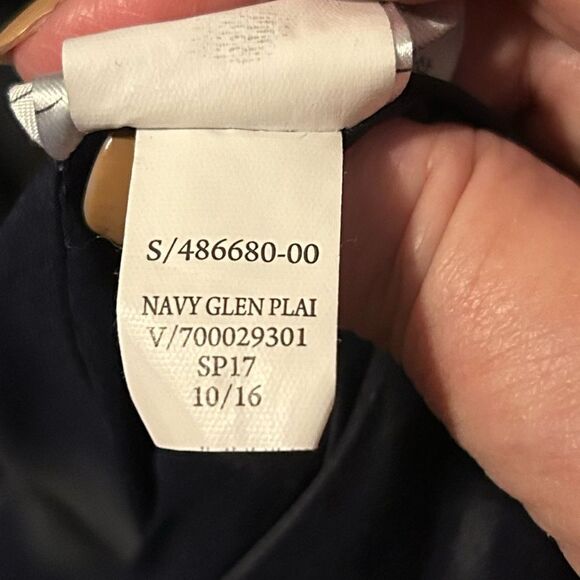 Banana Republic Blue Glen Plaid One Button Blazer 12 - Picture 9 of 9